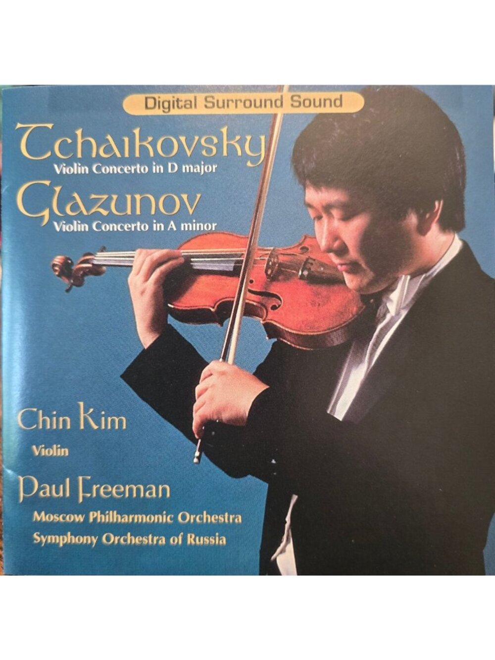 Tchaikovsky & Glazunov Violin Concertos Chin Kim Paul Freeman Moscow  37982cd